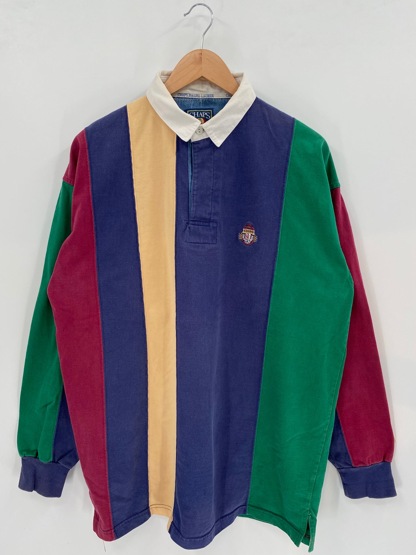 90's Chaps Ralph Lauren Size L Vintage Rugby-Shirts / K2655
