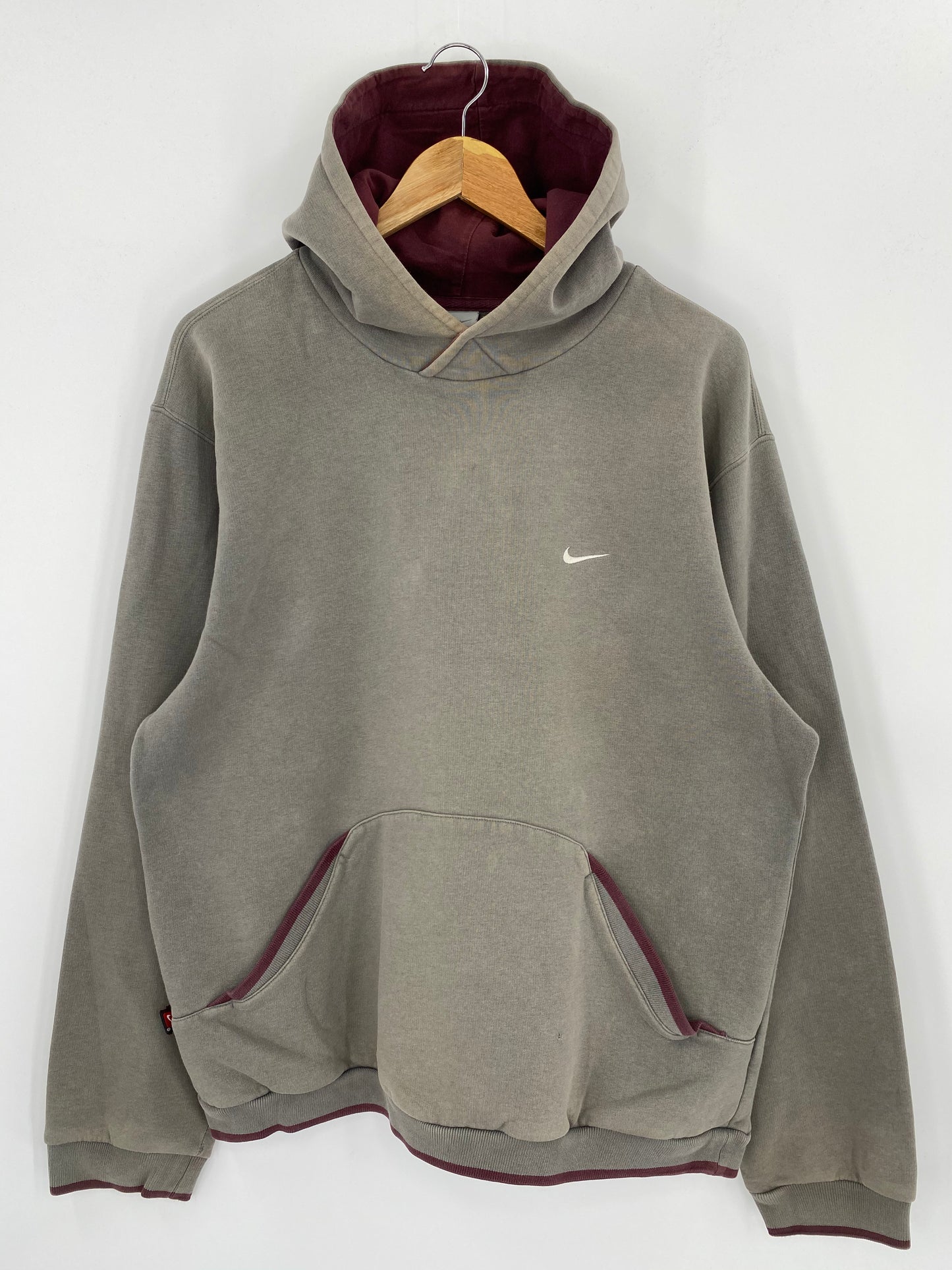 00’ NIKE Mini Swoosh Size L Vintage Hoodie Sweat-shirt / 7966