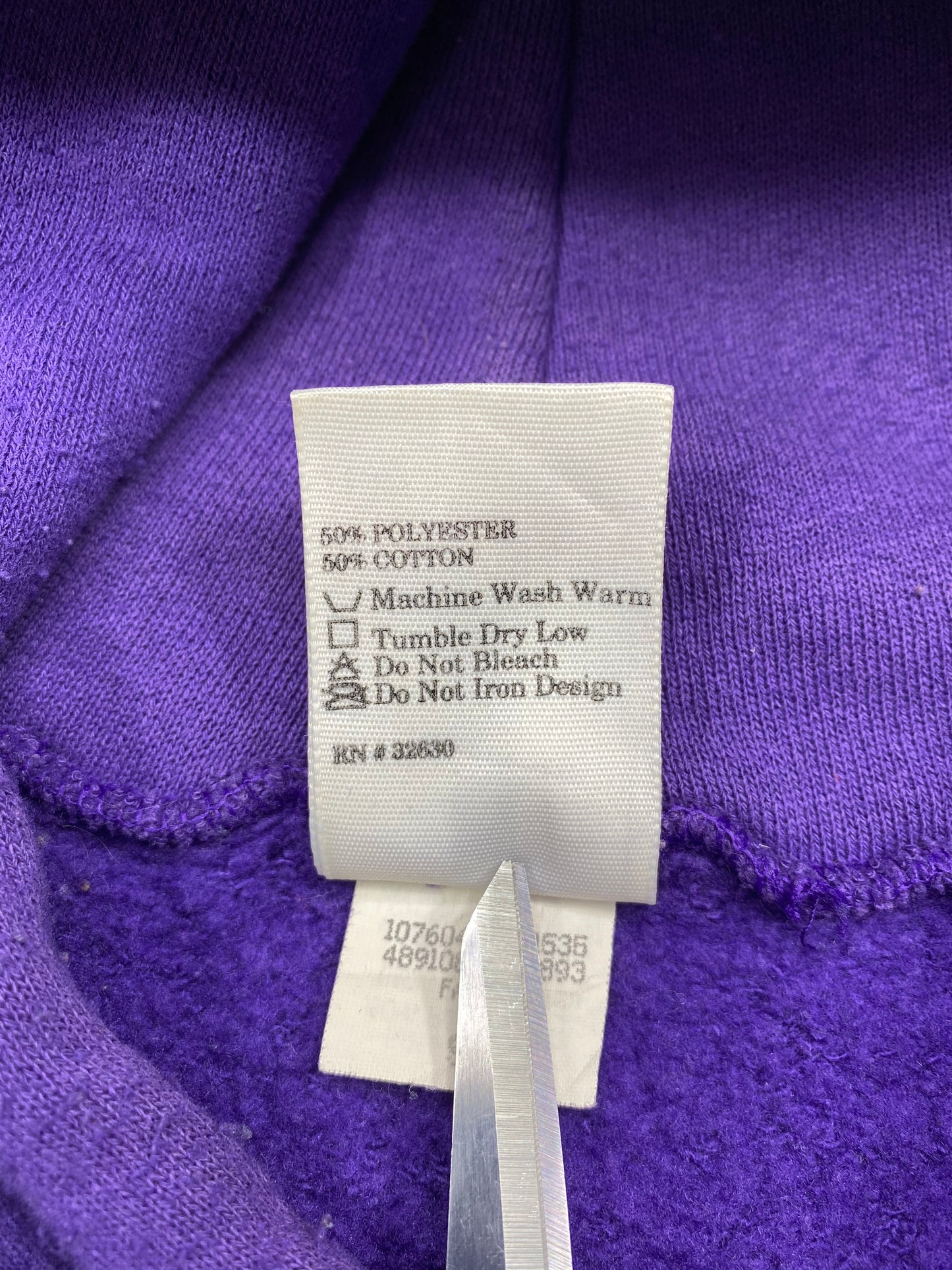 1993 Warner Bros. Wile E. Coyote Made in USA Size L Vintage Hoodie Sweat Shirts/ 5748