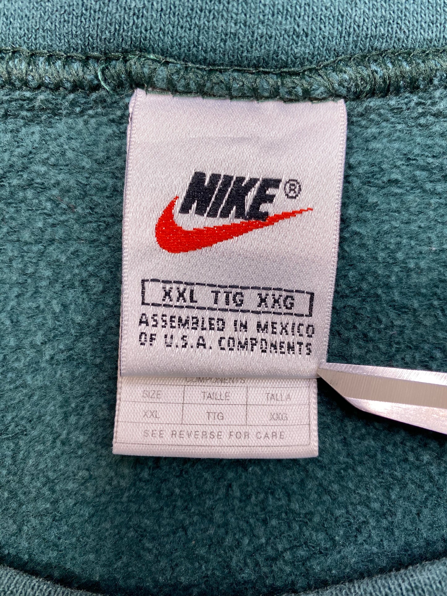 90’s NIKE Mini Swoosh Size XXL Vintage Sweat-Shirt / 5311