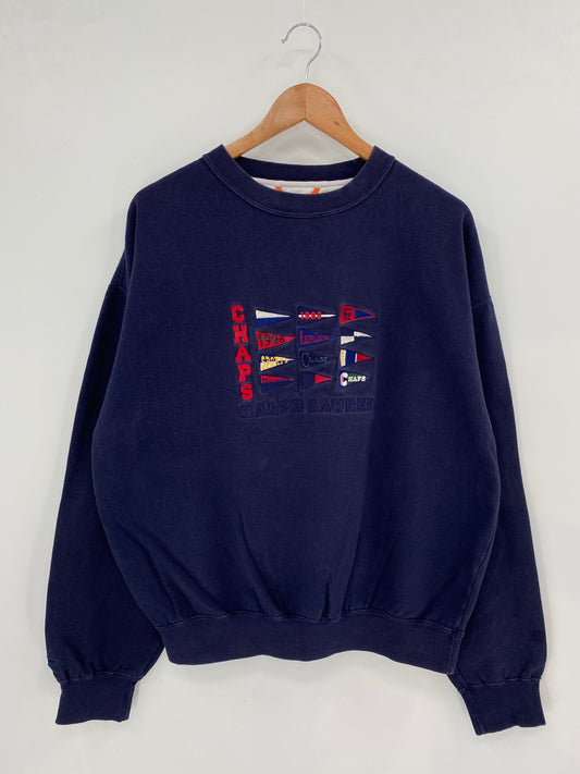 90’s RALPH LAUREN CHAPS Size M Vintage Sweat-Shirt  / K2836