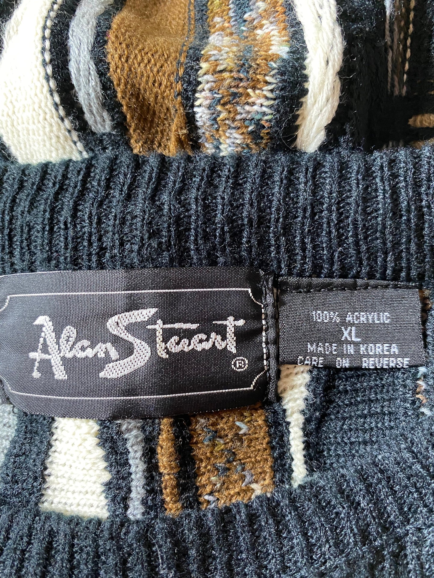 Vintage 3D COOGI- Style Size XL Knit Sweater / A7666