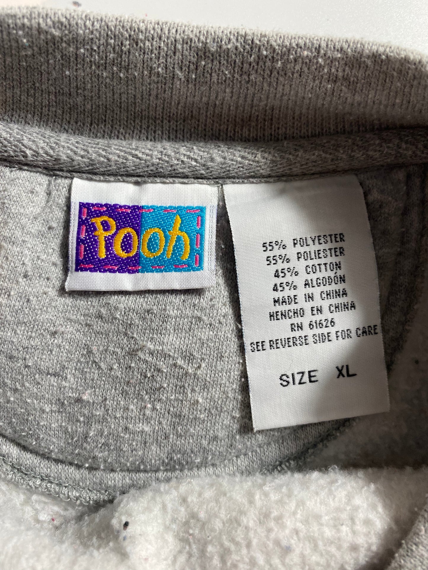 00’ DISNEY POOH Size XL Vintage Sweat-shirt / A2848