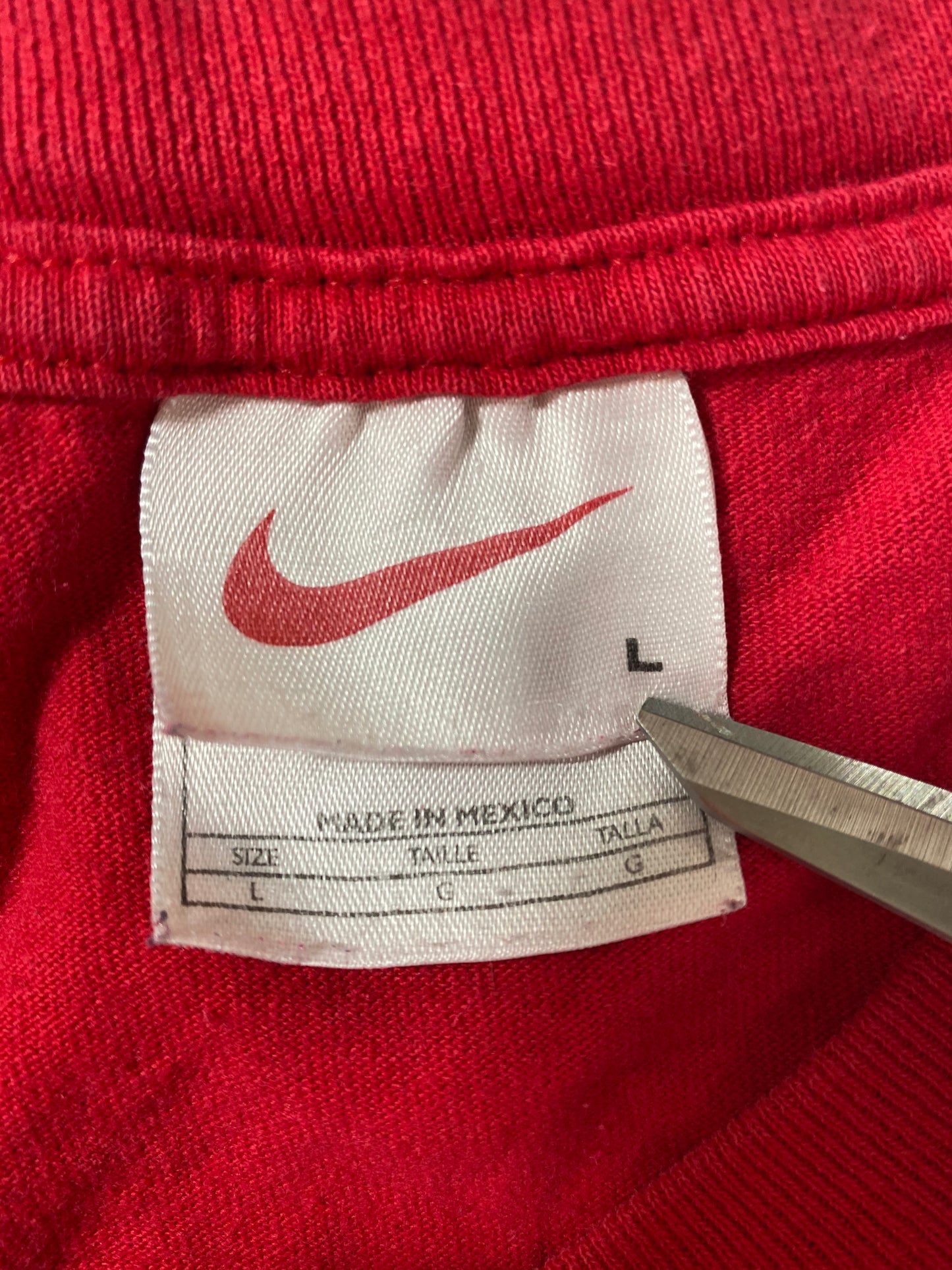 90’s NIKE Center Swoosh Size L Vintage Long Sleeve T-shirt / 8039