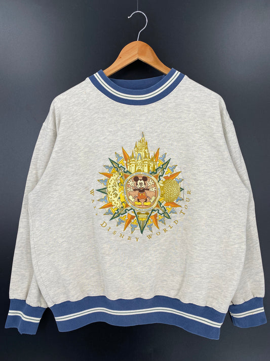 00' WALT DISNEY WORLD MICKEY Size M Vintage Sweat-shirt / K2260