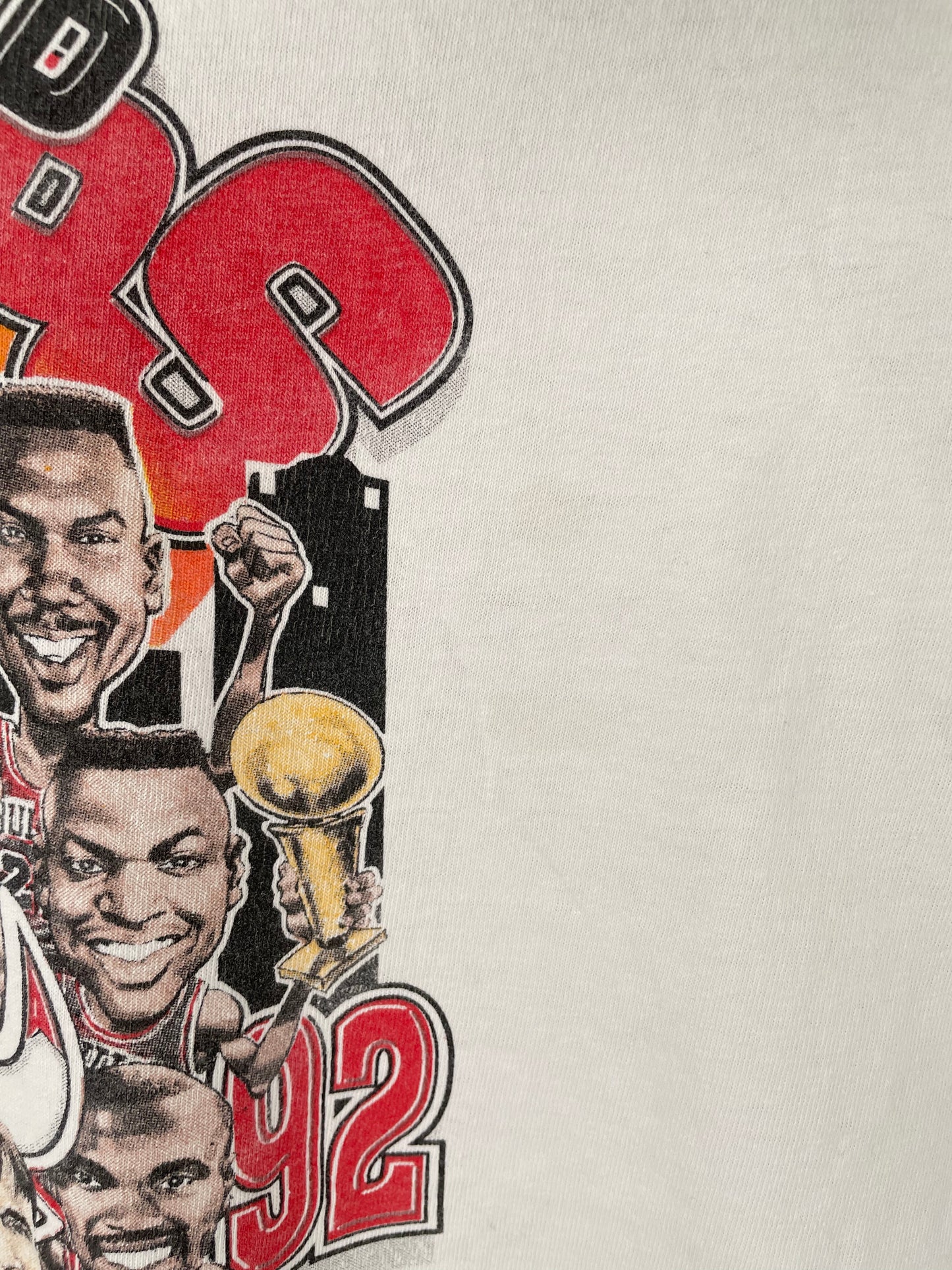 1991’ CHICAGO BULLS  Made in USA Size XL Vintage NBA T- Shirt / K2903