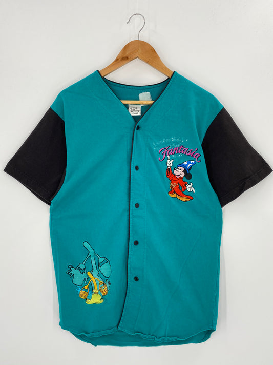 00’ DISNEY FANTASIA Size Approx. L Vintage Button Down Short Sleeve Shirt / 8157