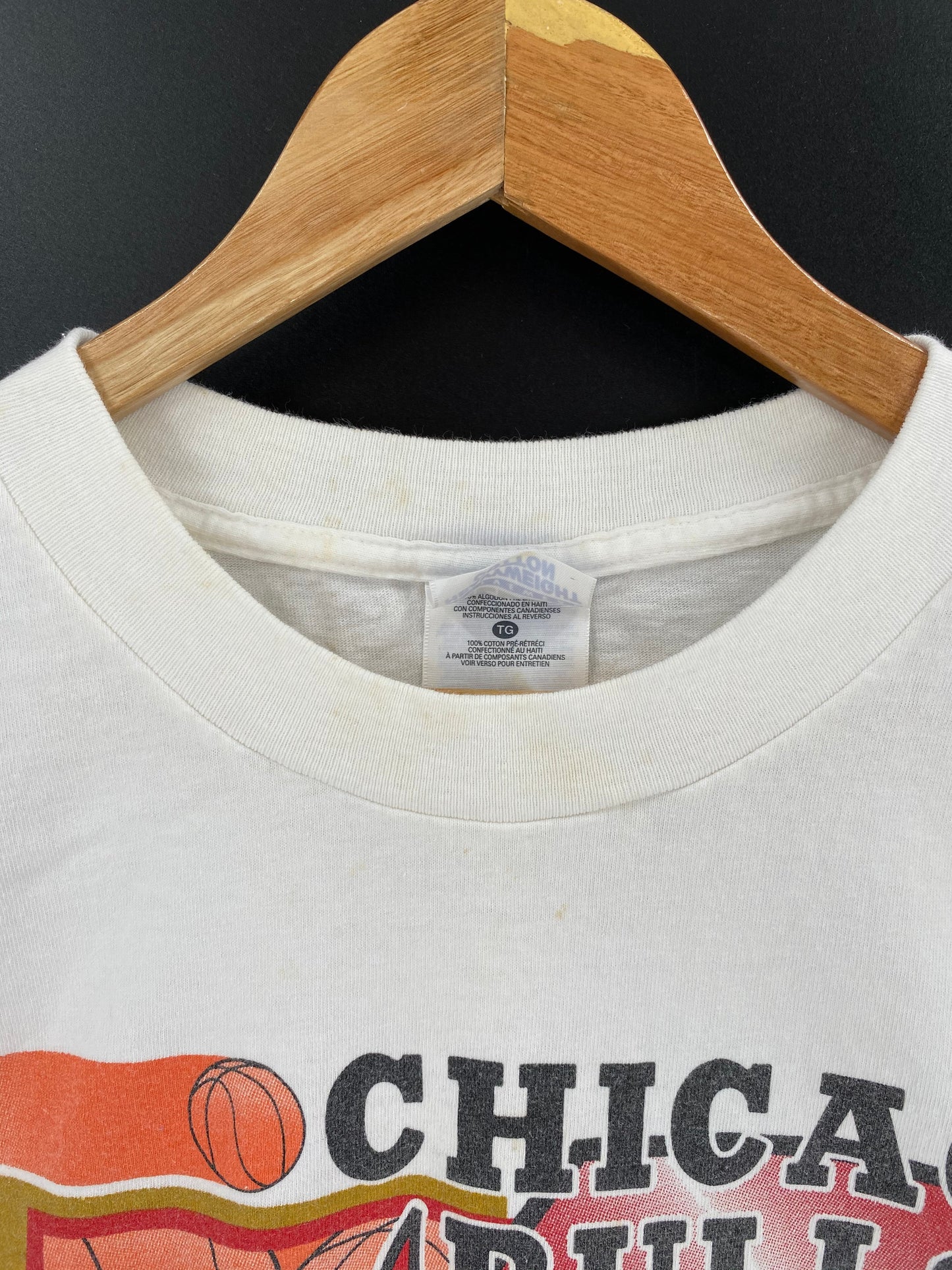 90’s CHICAGO BULLS Size XL Vintage T-shirt / K9394