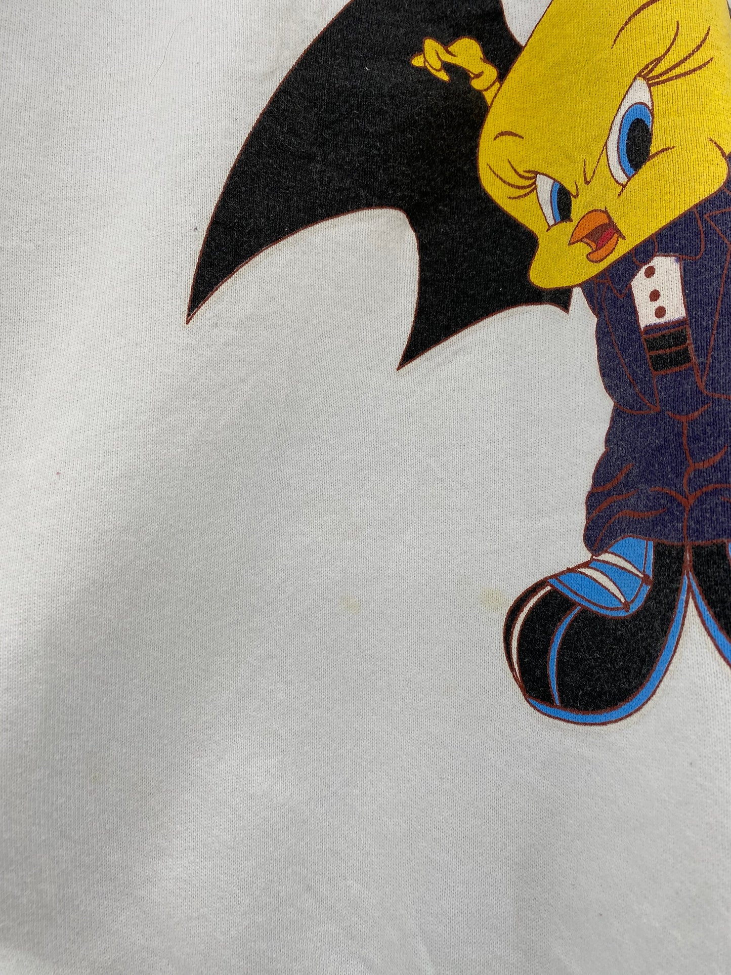 2000 LOONEY TUNES TWEETY HALLOWEEN Made in USA Size XXL Vintage Sweat-shirt / A7345