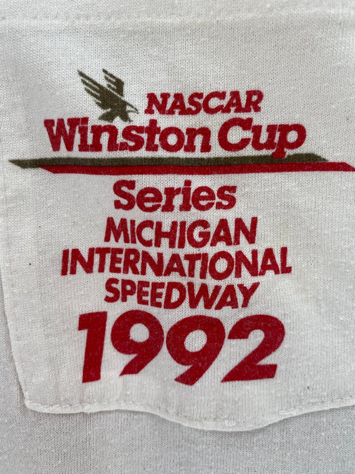 1992 NASCAR WINSTON CUP Made in USA Size XL Vintage Racing T-Shirt / A1222