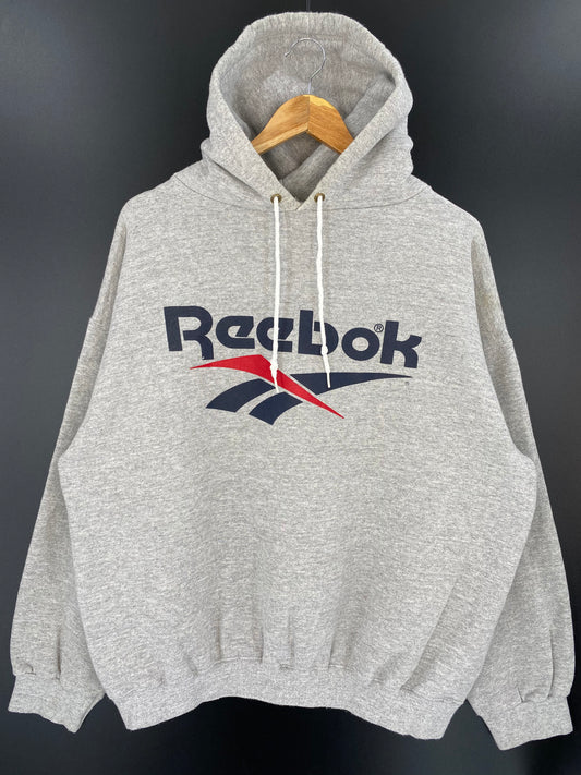 90’s Reebok Made in USA Size XL Vintage Hoodie Sweat-shirt / 7617