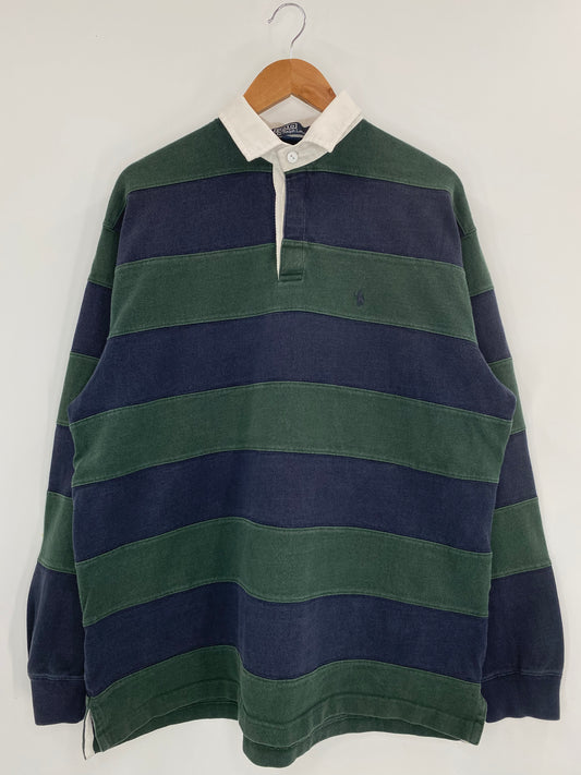 90’s POLO RALPH LAUREN Size L Vintage Rugby-Shirt / K3994