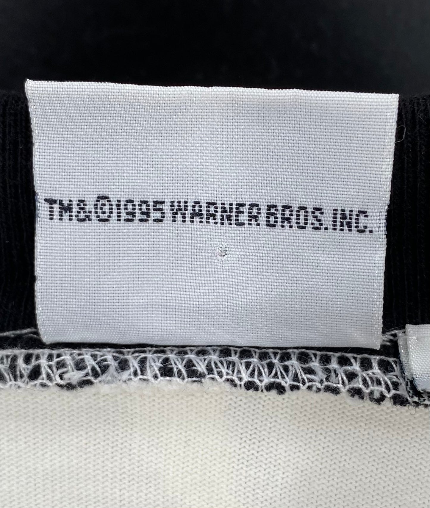 1995 WARNER BROS. Size XL Vintage Long Sleeve Hockey T-Shirt / 7695