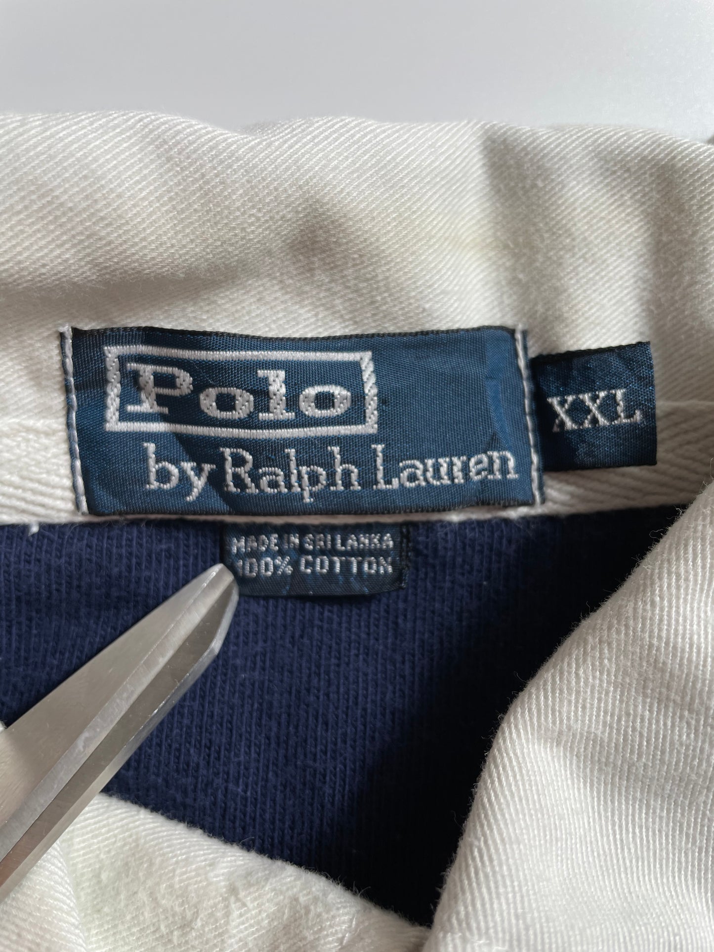 90’s POLO RALPH LAUREN Size XXL Vintage Rugby-Shirt / K1296