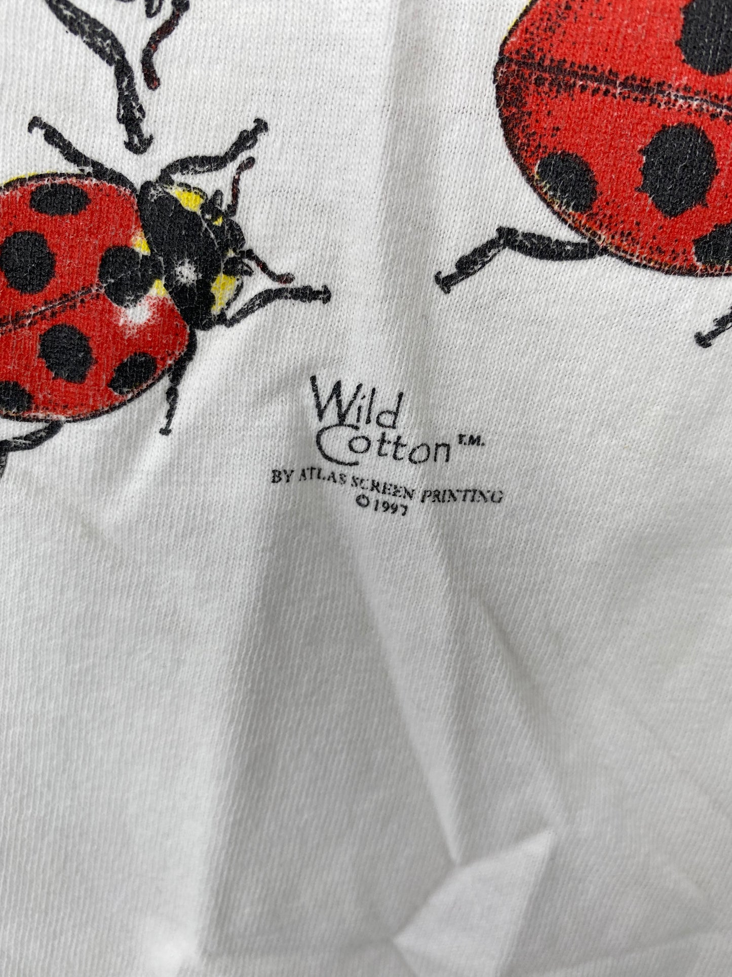 90’s LADYBUGS Made in USA Size L Vintage T-Shirt / K1544