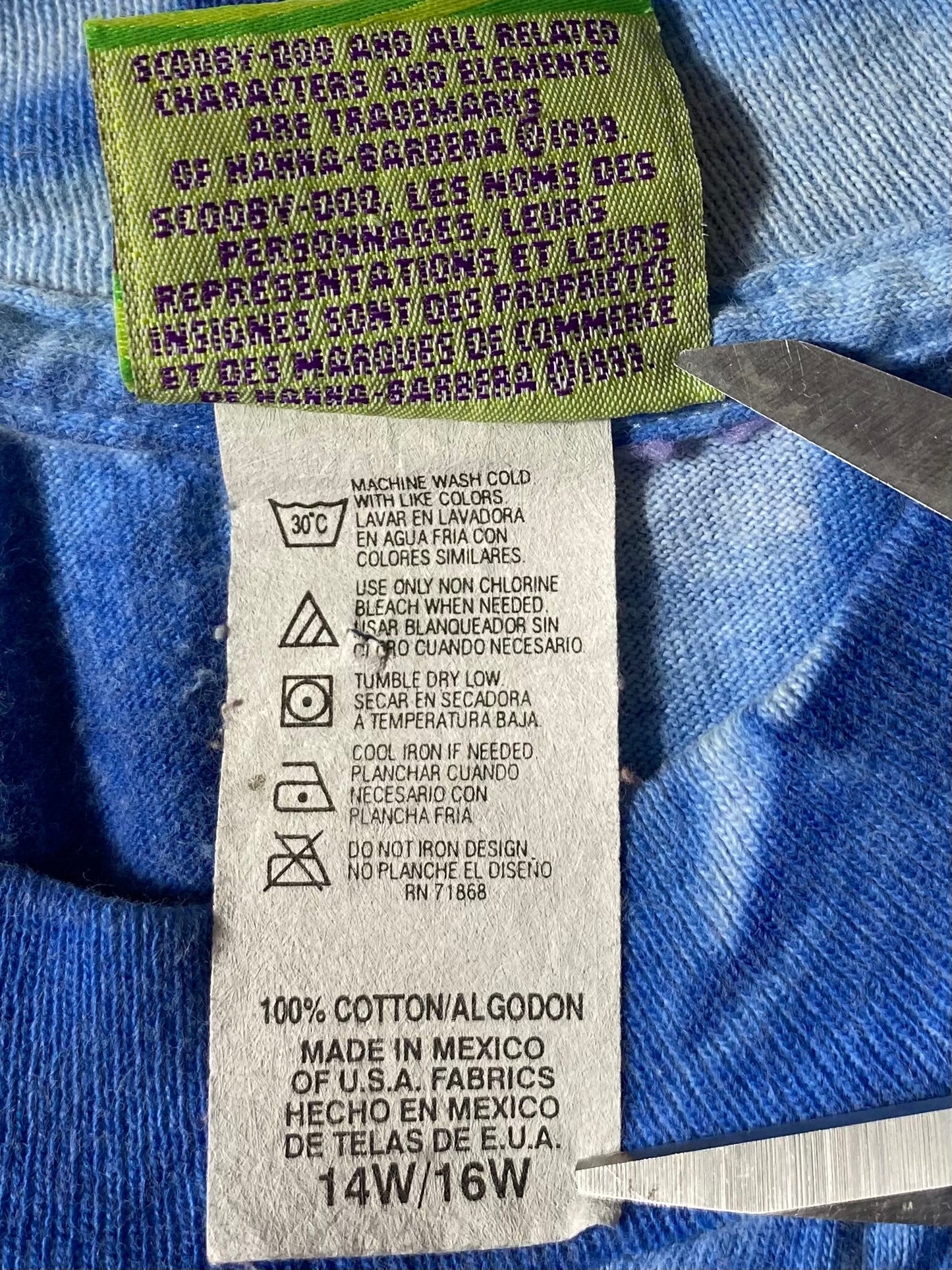 1999 SCOOPY-DOO Size XL Vintage T-shirt / K8747