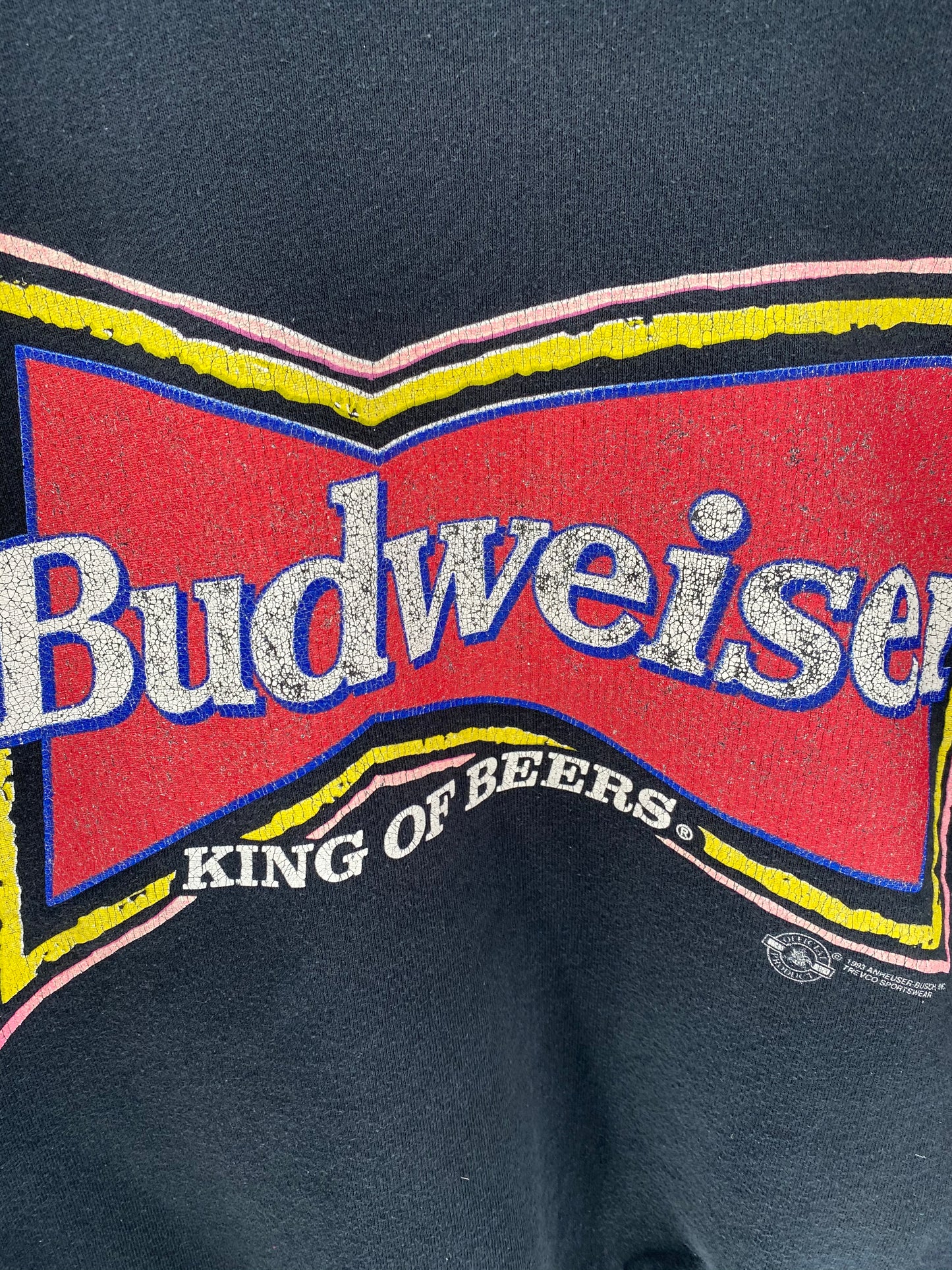1993 BUDWEISER Made in USA Size XL Vintage 90’s Sweat-shirt / 7377