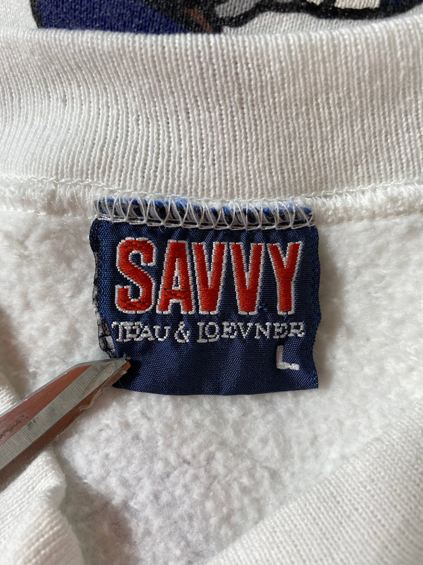 1993 PENN STATE x LOONEY TUNES TAZ BUGS BUNNY Made in USA Size L Vintage College Sweat-shirt / E4741S