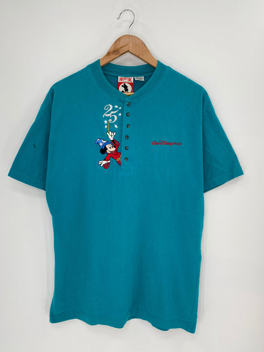 90’s WALT DISNEY WORLD MICKEY Size L Vintage T-Shirt / K6882