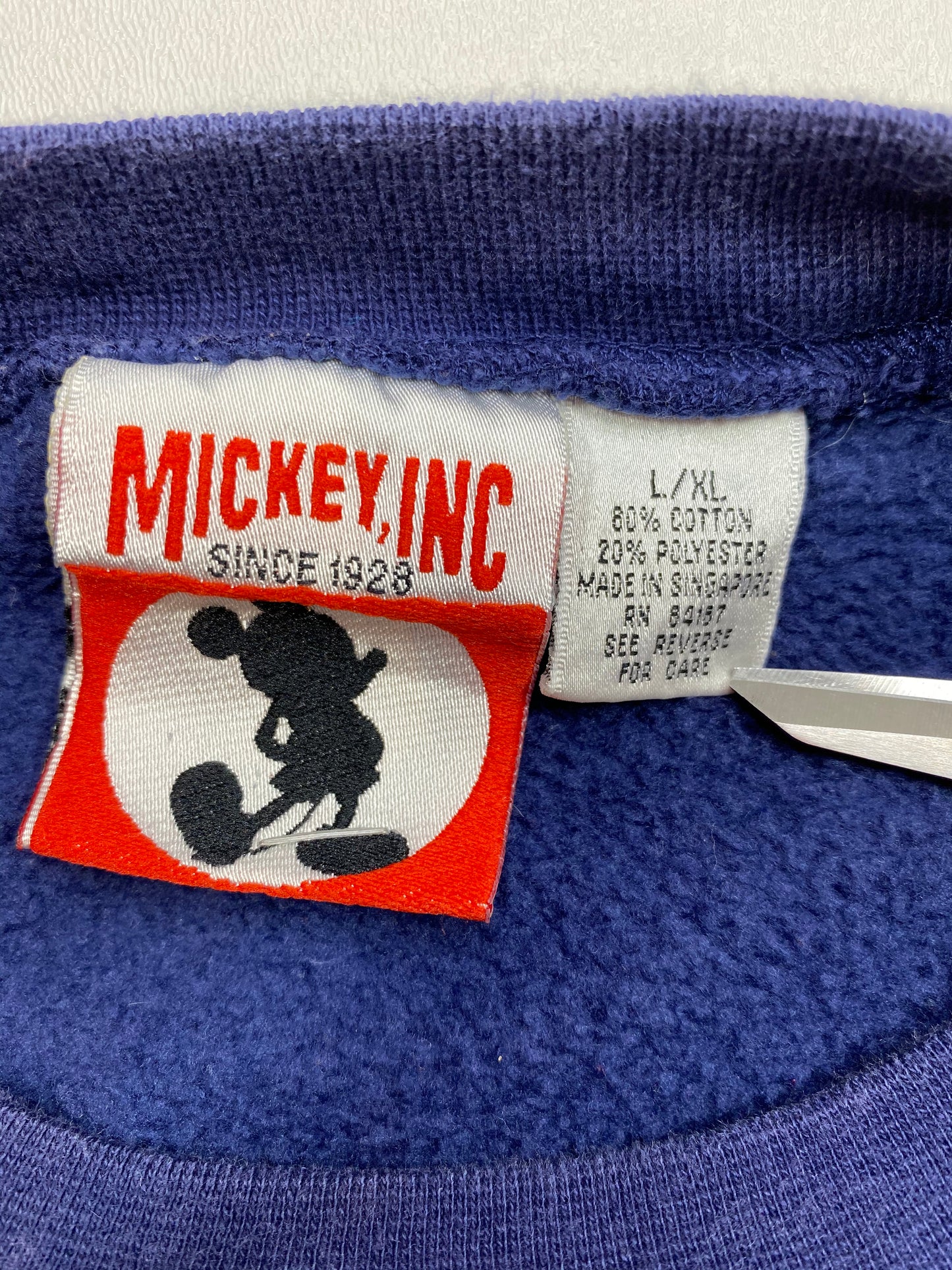 90’s Disney Mickey Size L-XL Vintage Sweat-Shirt / 5344