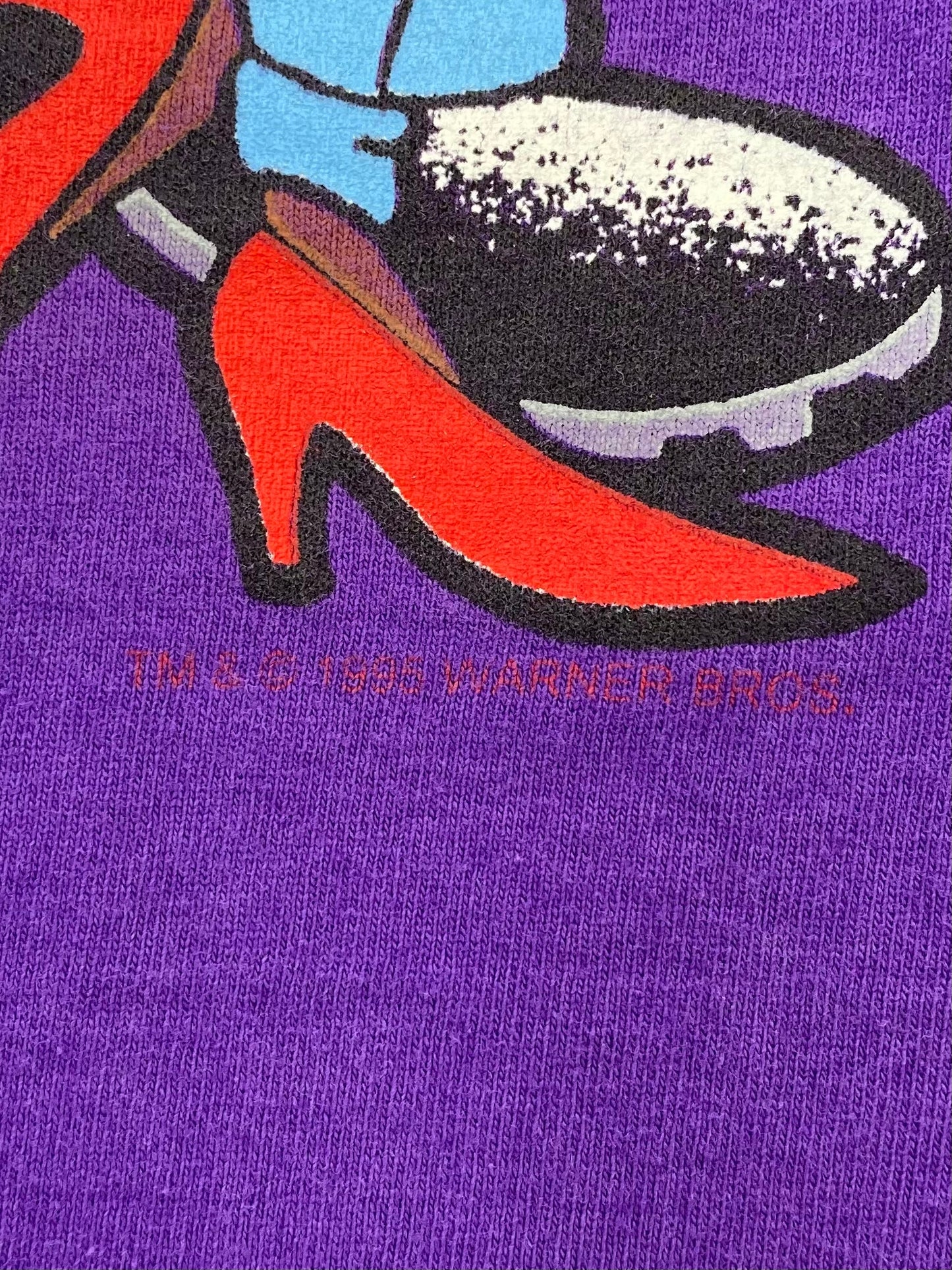 1995 LOONEY TUNES Made in USA Size XL Vintage T-Shirt / K7110