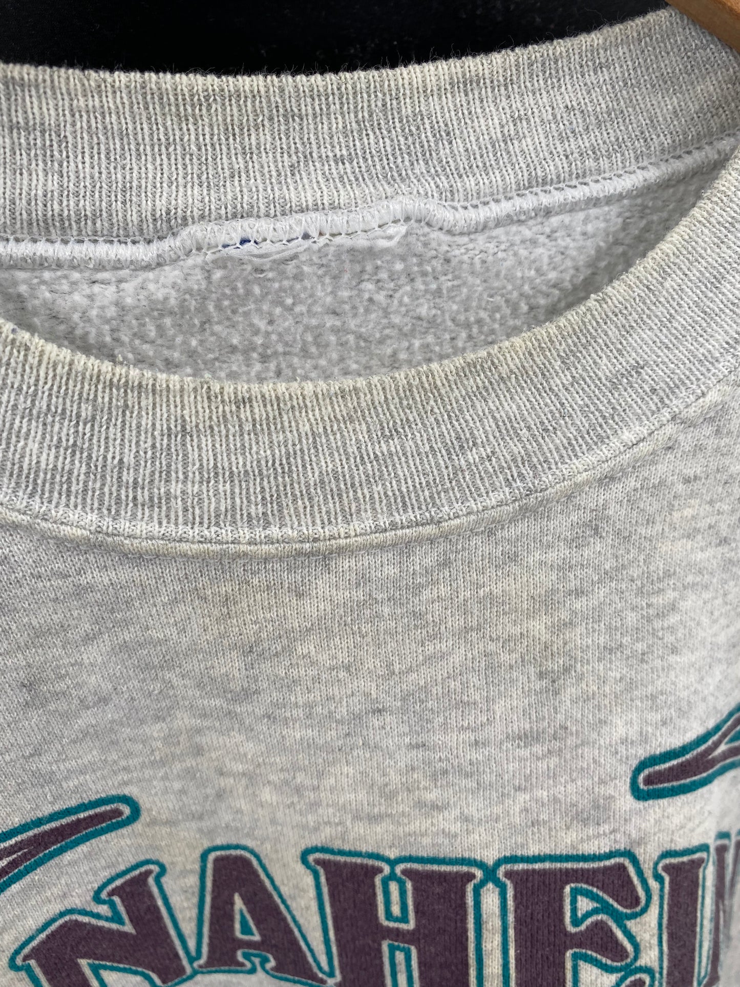 1993 ANAHEIM MICHTY DUCKS Size No Tag (Approx.L) NHL Sweat-Shirts / K3954