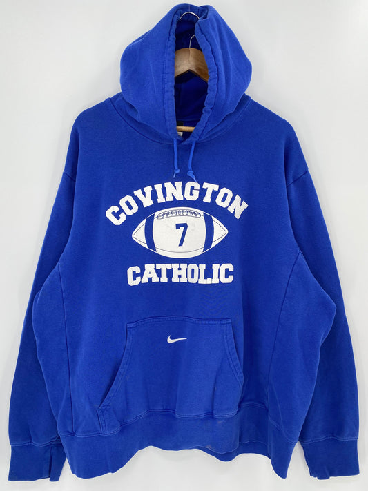 00’ NIKE COVINGTON CATHOLIC Size XL Vintage Hoodie Sweat shirt / A750