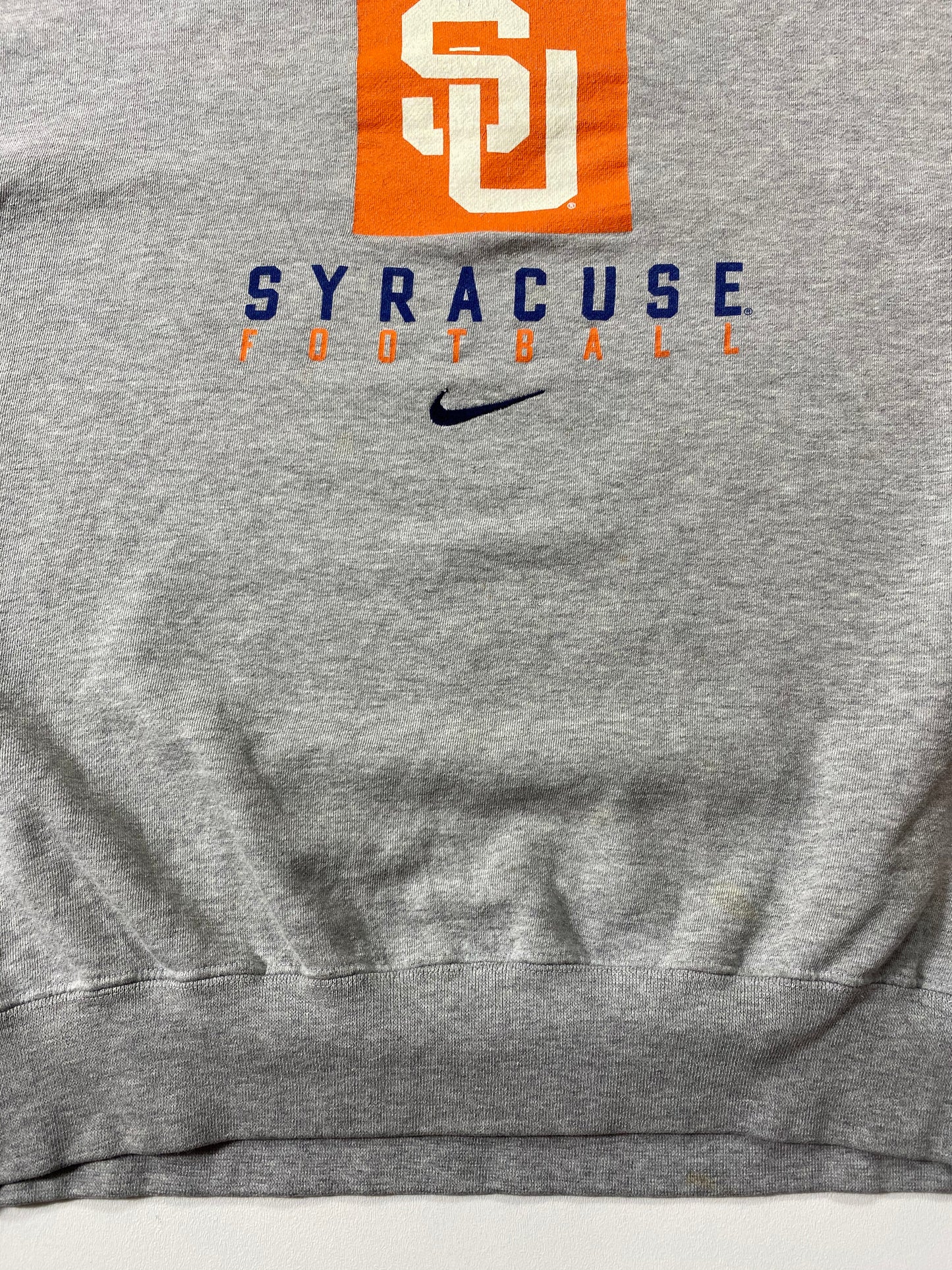 90’s NIKE SYRACUSE FOOTBALL Size XL Vintage Sweat-shirt / 6566