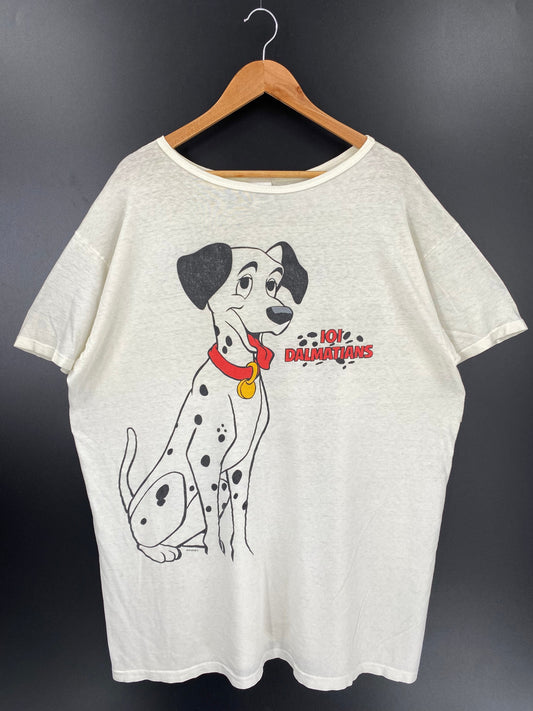 00’ DISNEY 101 DALMATIAN Made in USA Size No tag(Approx.XXL) Vintage T-Shirt / A3620