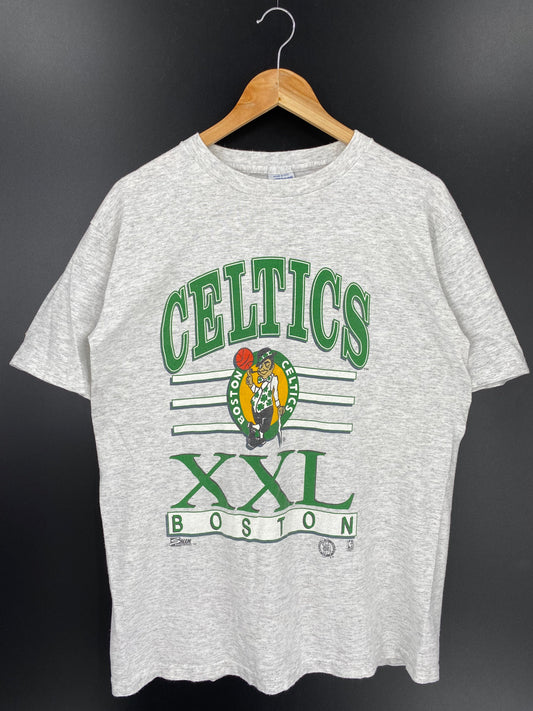 90’s SALEM x BOSTON CELTICS Made in USA Size L Vintage NBA T-Shirt / A331