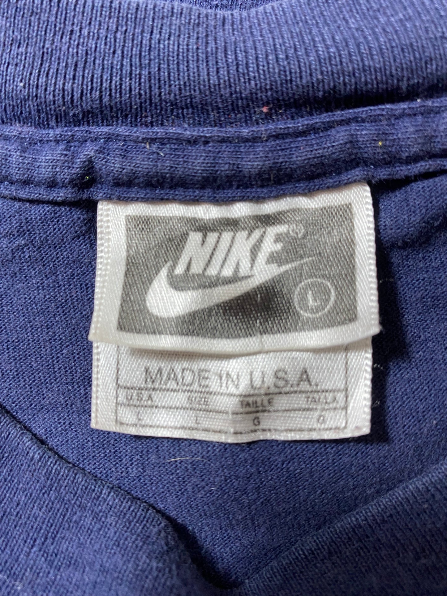 90's NIKE LOGO Made in USA Size L Vintage T-shirt / k2749