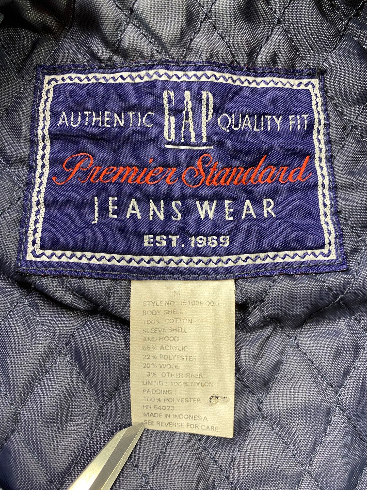 Vintage GAP Size M Vintage Hoodie Denim Jacket / 6410