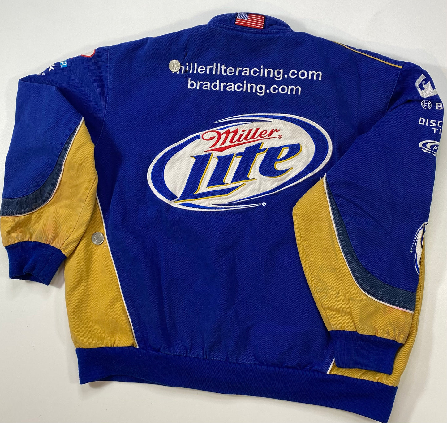 MILLER LITE Size XL Vintage Racing Jacket / 6173