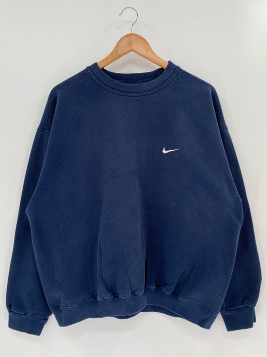 90’s NIKE MINI SWOOSH Size L Vintage Sweat-shirt / K256
