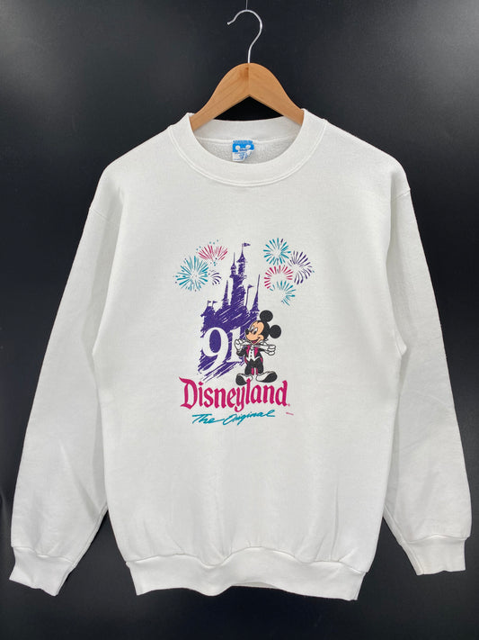 1991' DISNEY LAND MICKEY Made in USA Size L Vintage Sweat-shirt / K3669