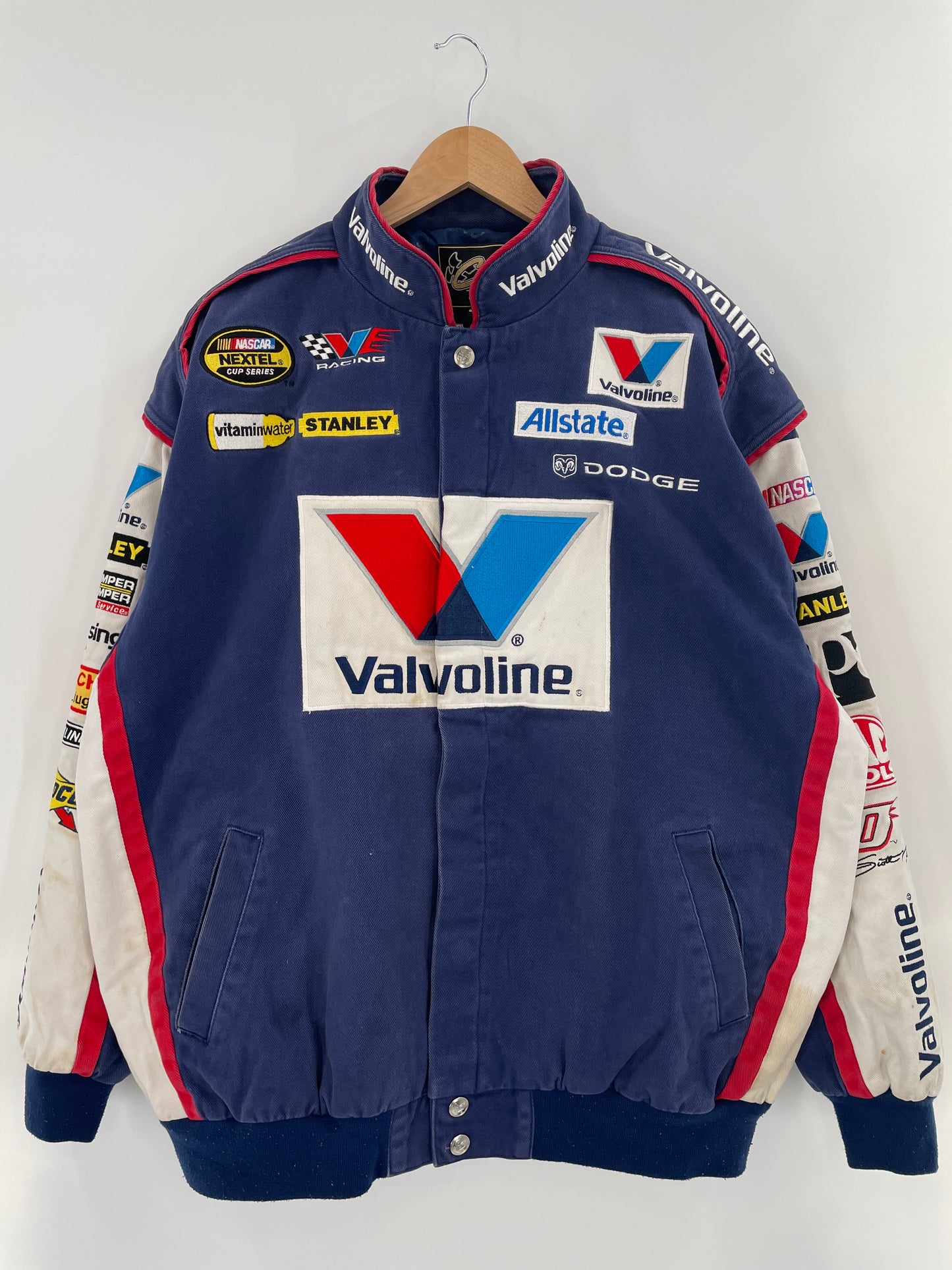 Vintage NASCAR VALVOLINE Size XL Racing Jacket / k2371