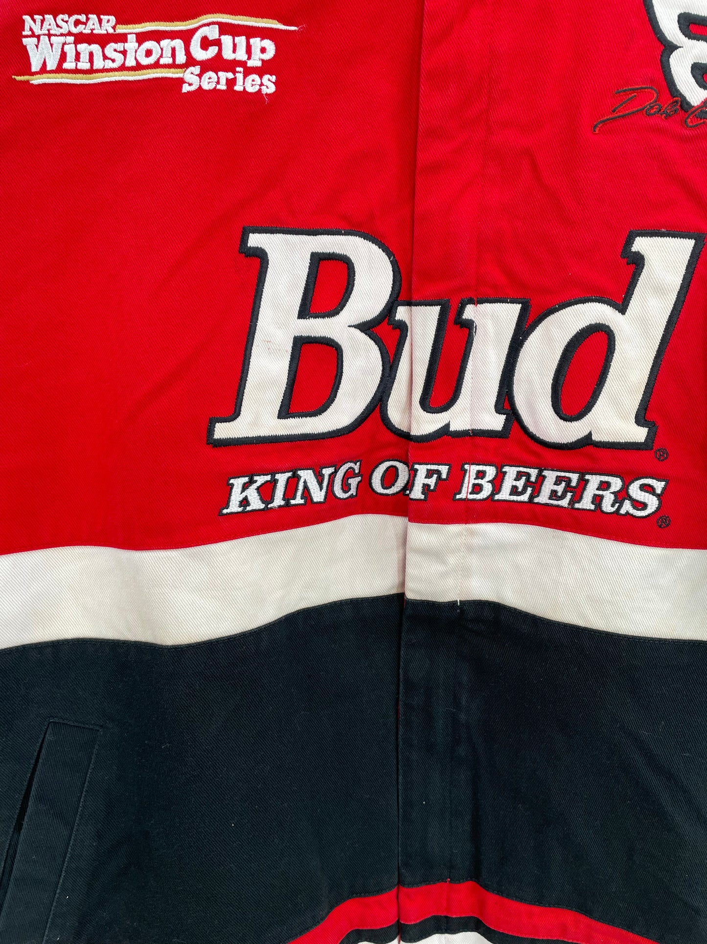 Vintage NASCAR WINSTON CUP x BUDWEISER  Size XXL Racing Jacket / k2369