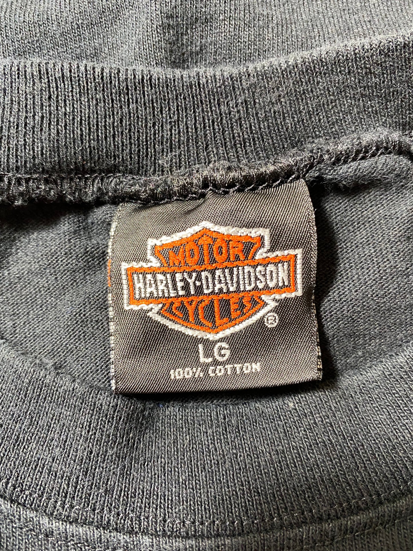 Vintage HARLEY DAVIDSON Size L Long Sleeve T-Shirts / K2492
