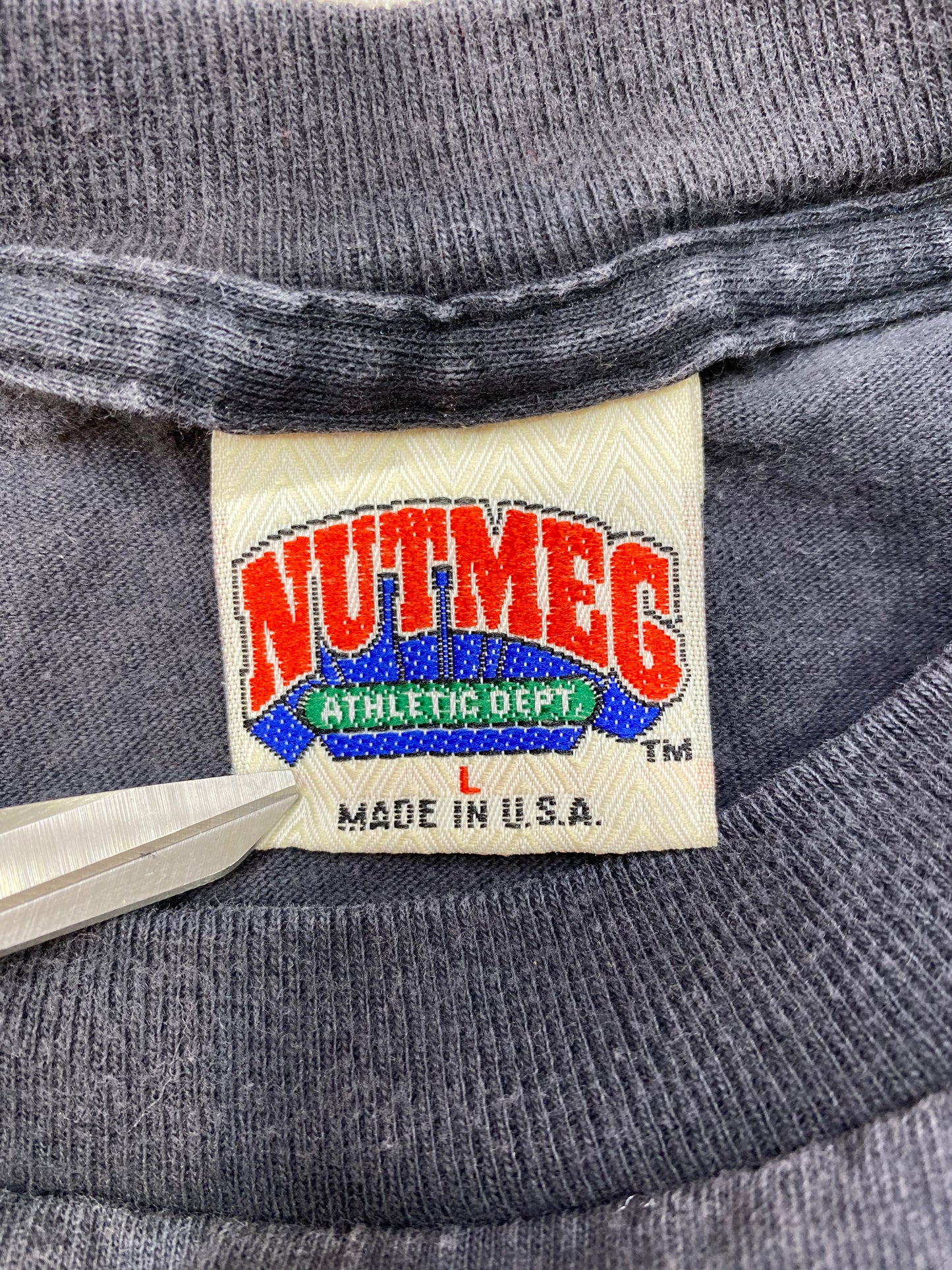 90’s NBA CHICAGO BULLS TRIPLE THREAT Made in USA Size L Vintage T-Shirt / 5316