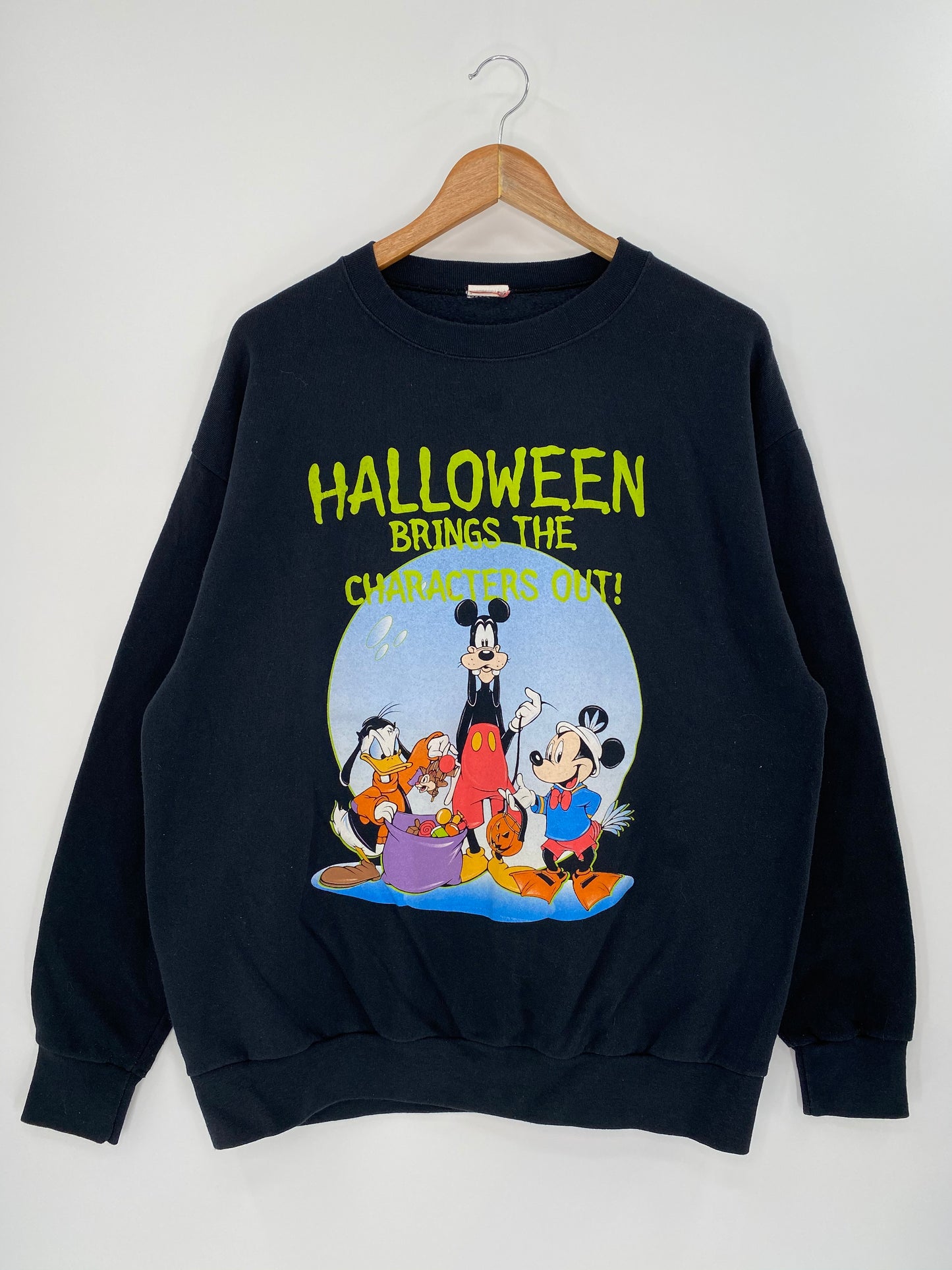 00’ DISNEY HALLOWEEN Size (Approx. XL) Vintage Sweat-shirt / 8771