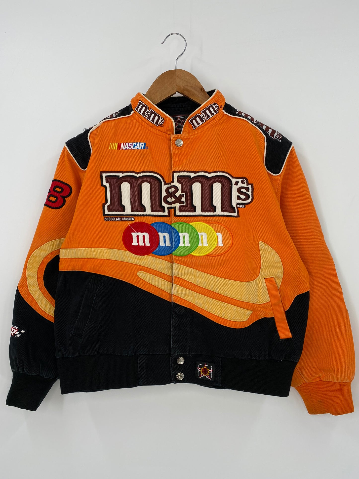 Vintage NASCAR M&M’S Size Kids XL(Approx.Ladies XS) Racing Jacket / K3673