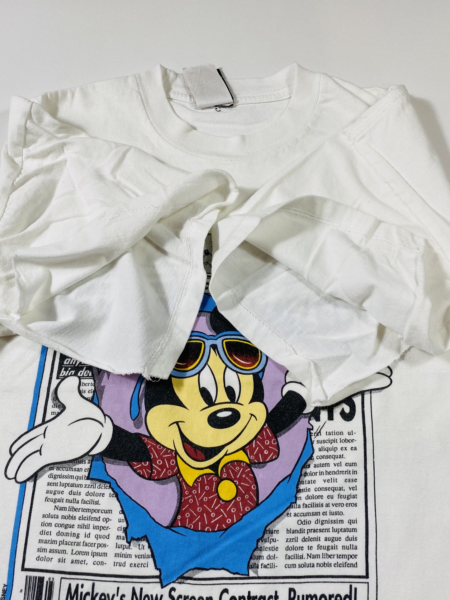 90’s DISNEY MICKEY Made in USA Size L Vintage  T-Shirt / K5736