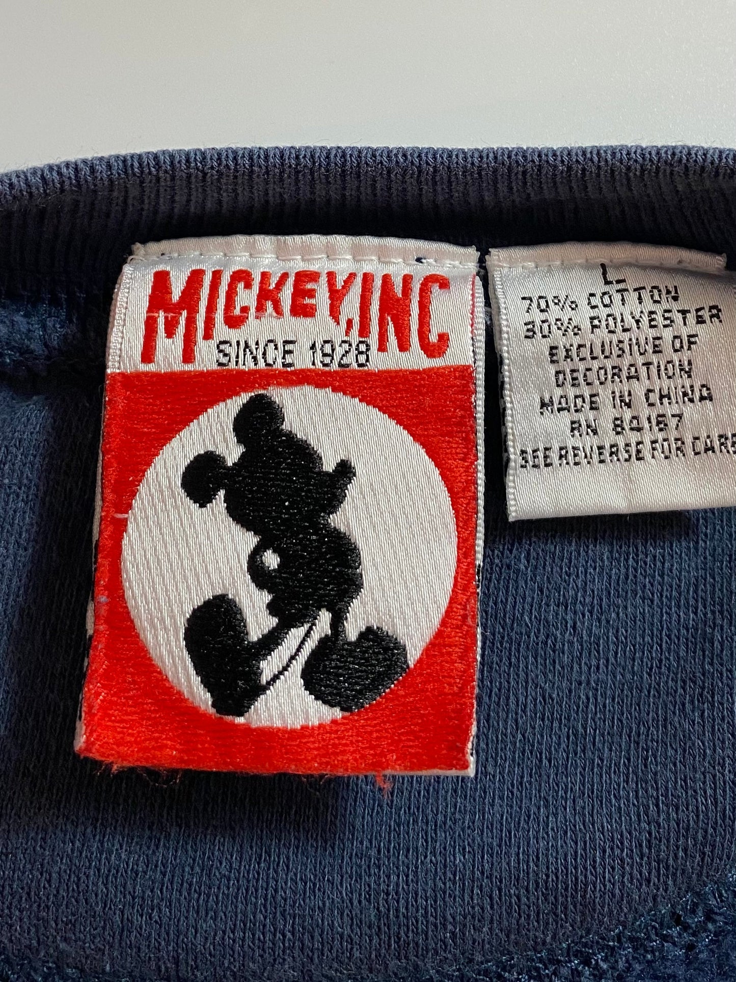 90’s DISNEY MICKEY Size L Vintage Sweat-shirt / K9636