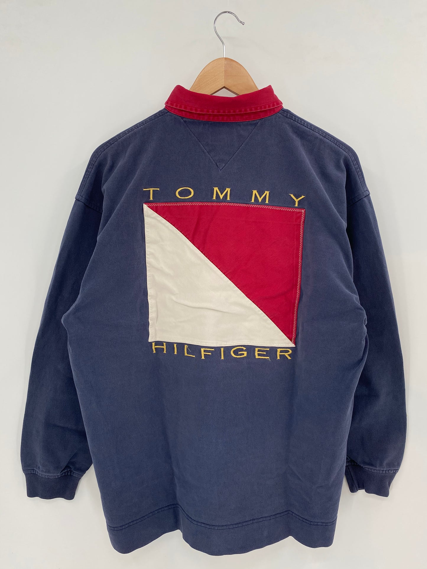 90’s TOMMY HILFIGER Size M Vintage Rugby-Shirt  / K2726