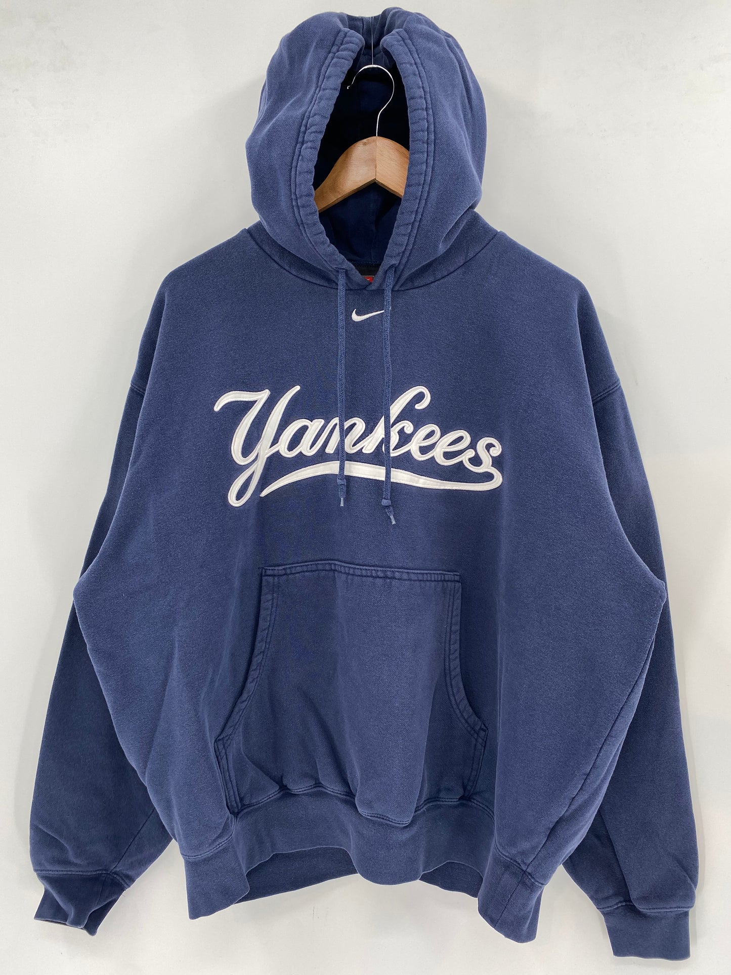 00’ NIKE YANKEES Size L MLB Hoodie Sweat-Shirt / K3558