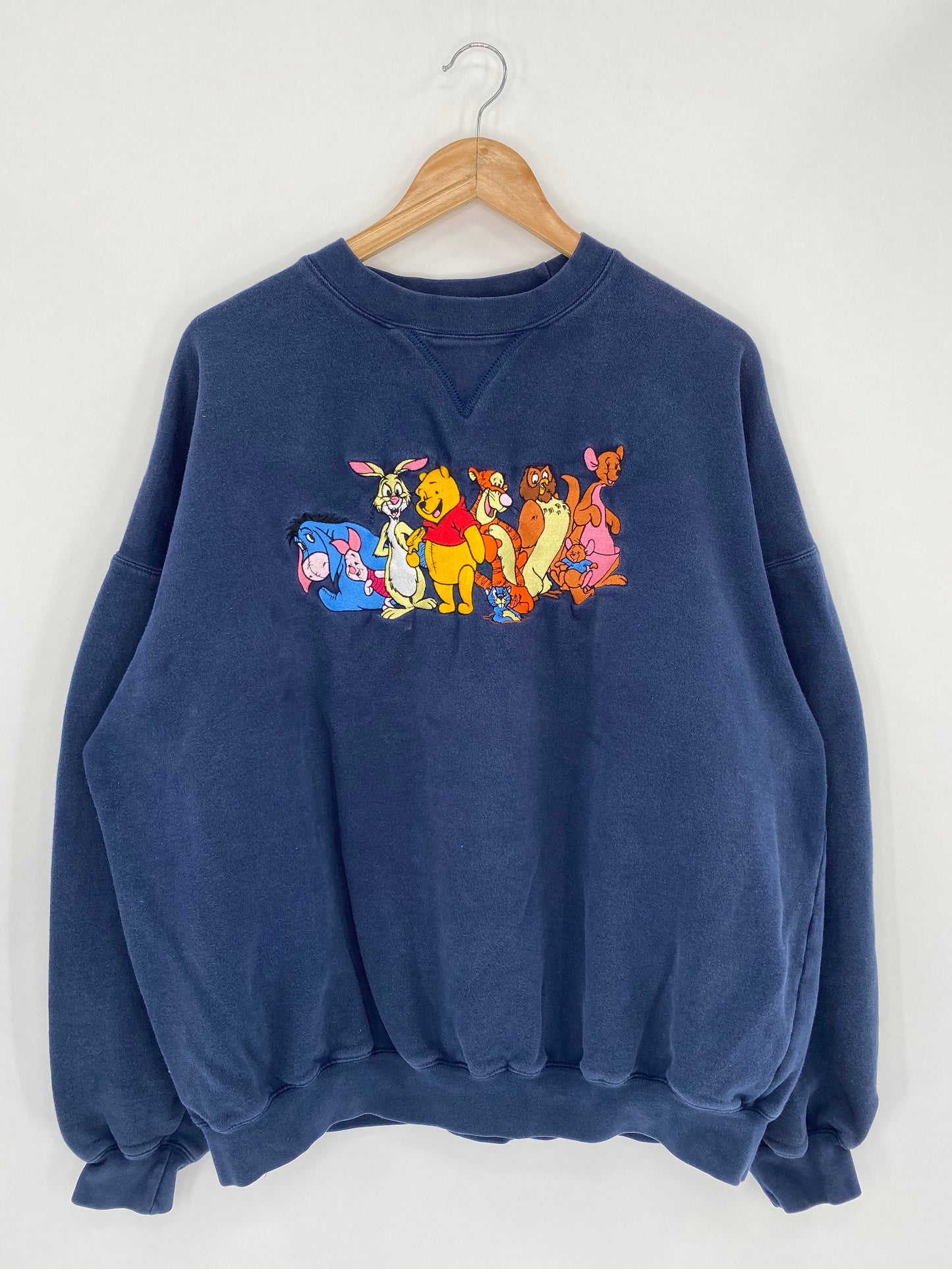 00’ Disney Pooh Size Approx.XL-XXL Vintage Sweat-Shirt / 5348