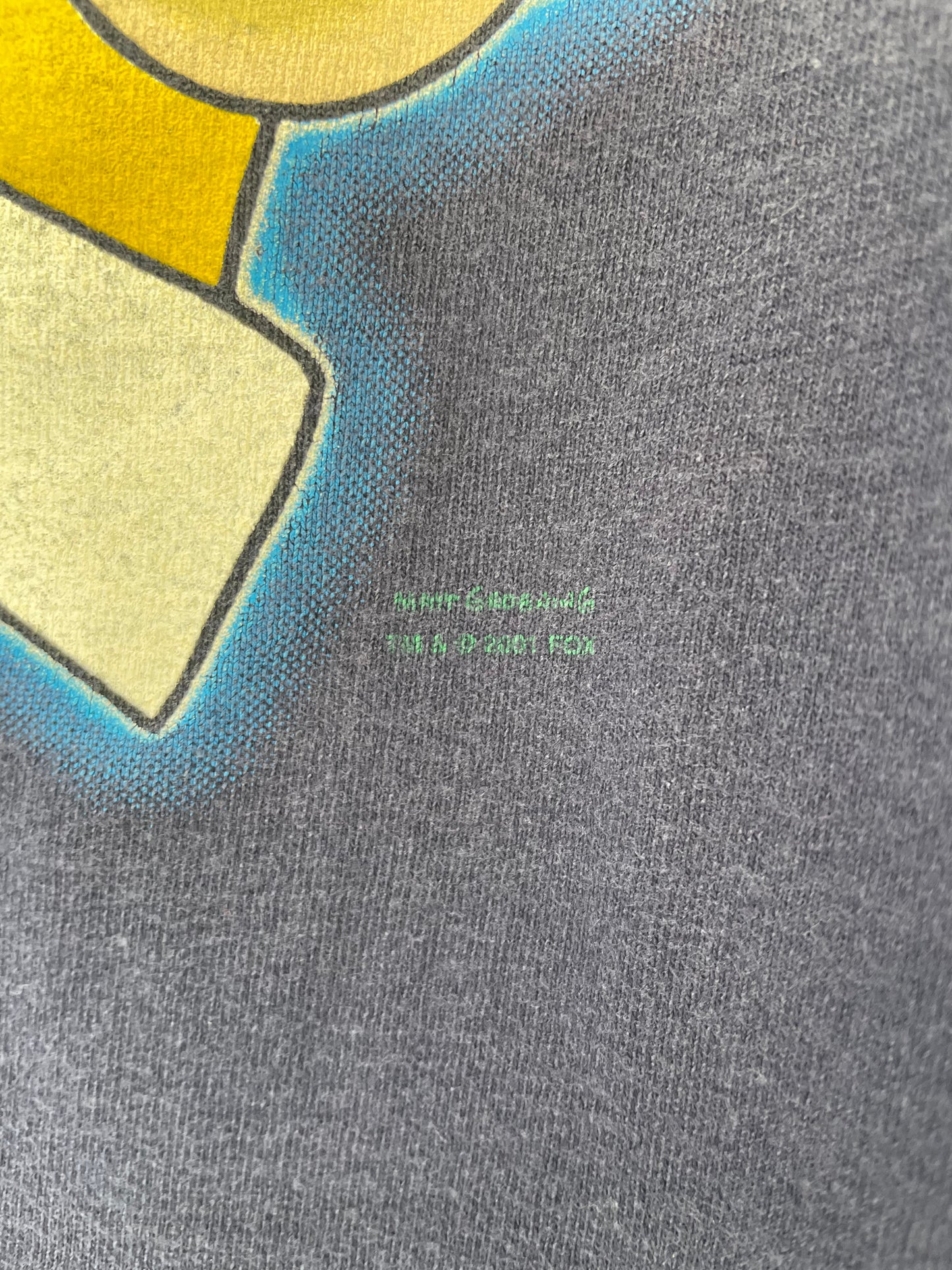 2001 THE SIMPSONS Size XL Vintage T-Shirt / A196