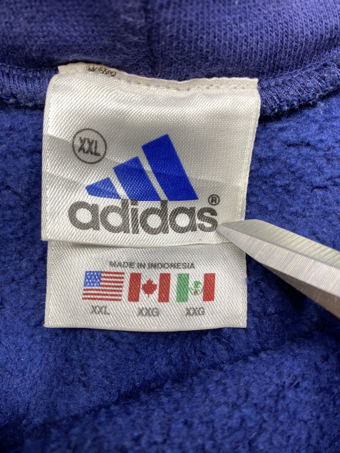 90’s ADIDAS Size XXL Vintage Hoodie Sweat-Shirt / A8878