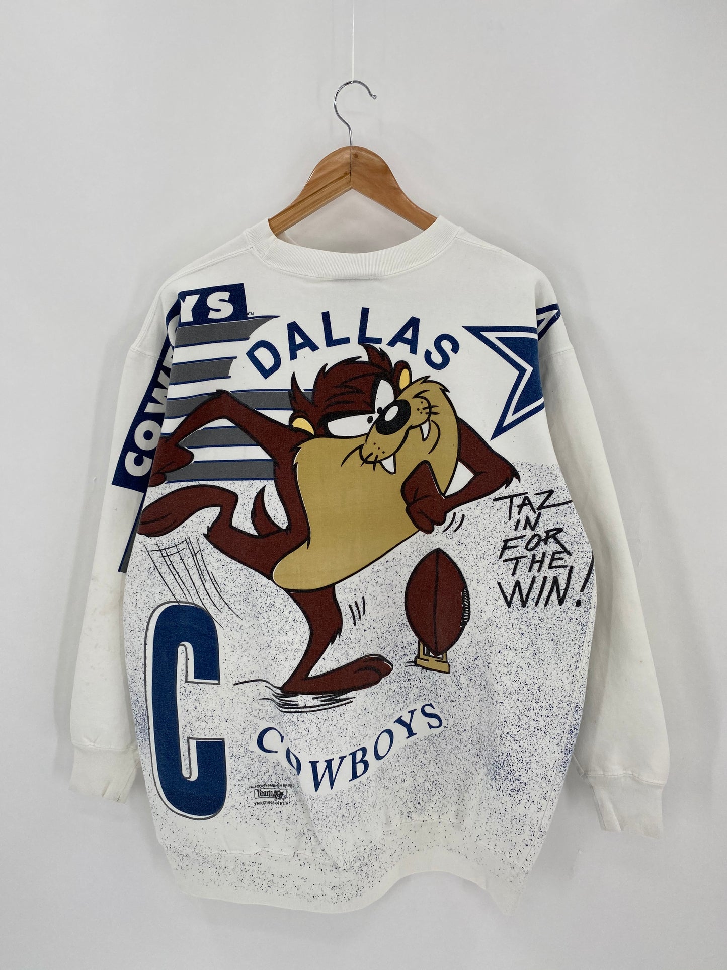 1993 COWBOYS DALLAS Size XL Vintage NFL Sweat-shirt / 6365