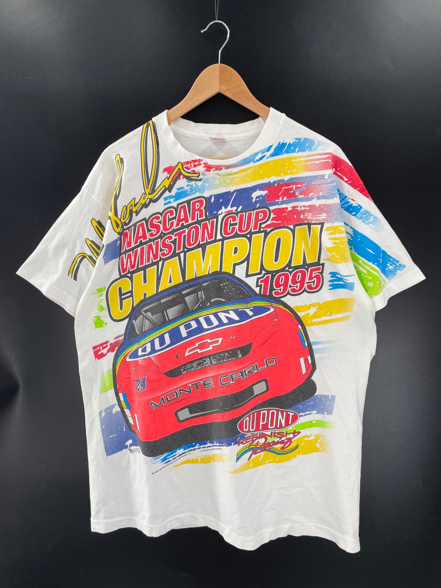 1995 NASCAR WINSTON CUP MADE IN USA Size XL Vintage Racing T-Shirt / K3428